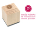 Emily Wood Block Rubber Stamp Image 1 of 2